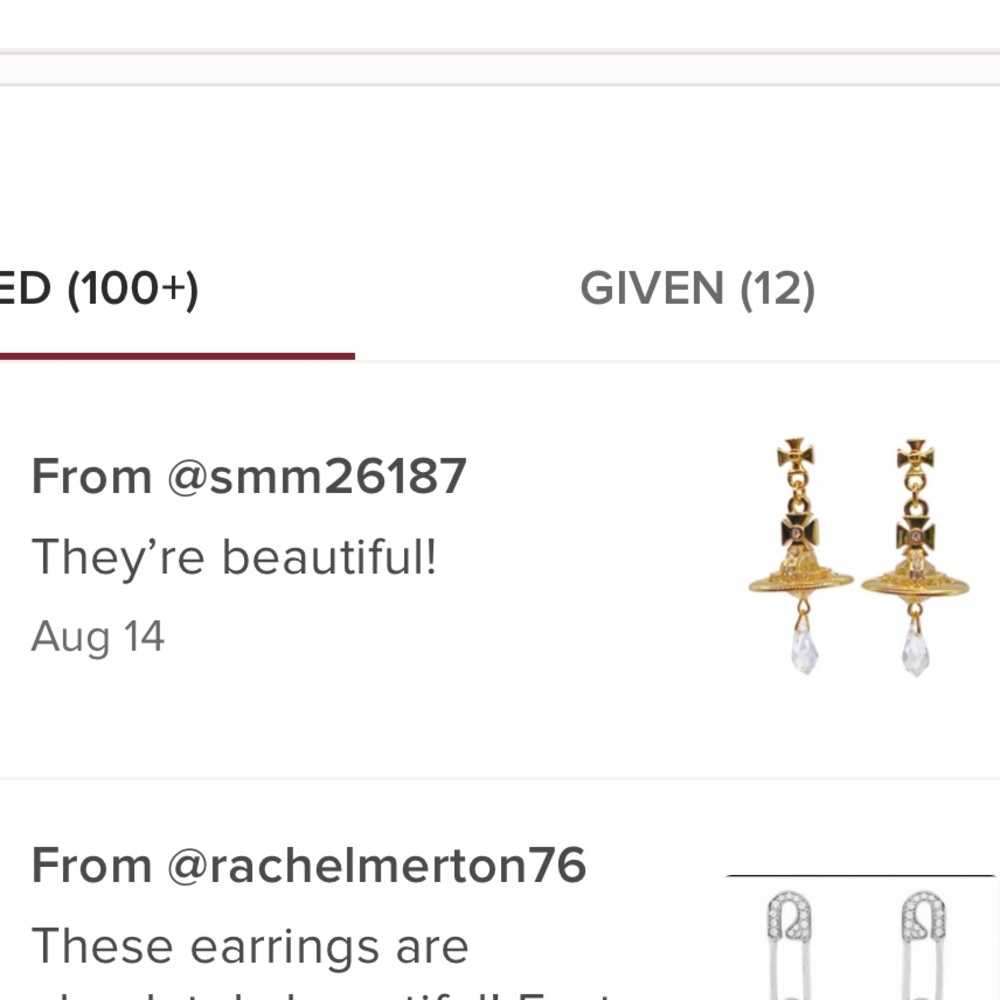 Sold out Vivienne Westwood gold crystal signature Orb drop earrings - Picture 2 of 8